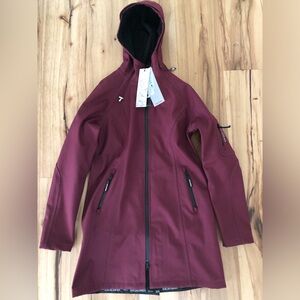 Ilse Jacobsen Deep Red Hooded Rain Jacket